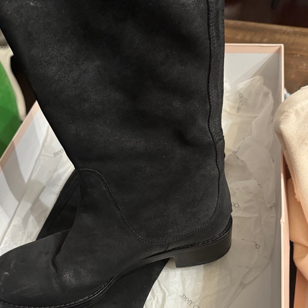 Jimmy Choo Black Heeled Boots - Picture 9 of 14